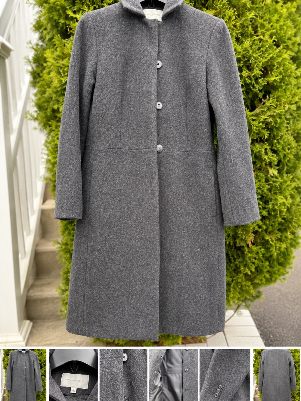 Fairweather Tailored Women's Trench Coat - Dark Gray